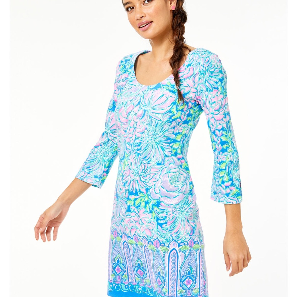 LILLY PULITZER Sherrill Dress In Multi In Full Bloom Engineered Knit Dress